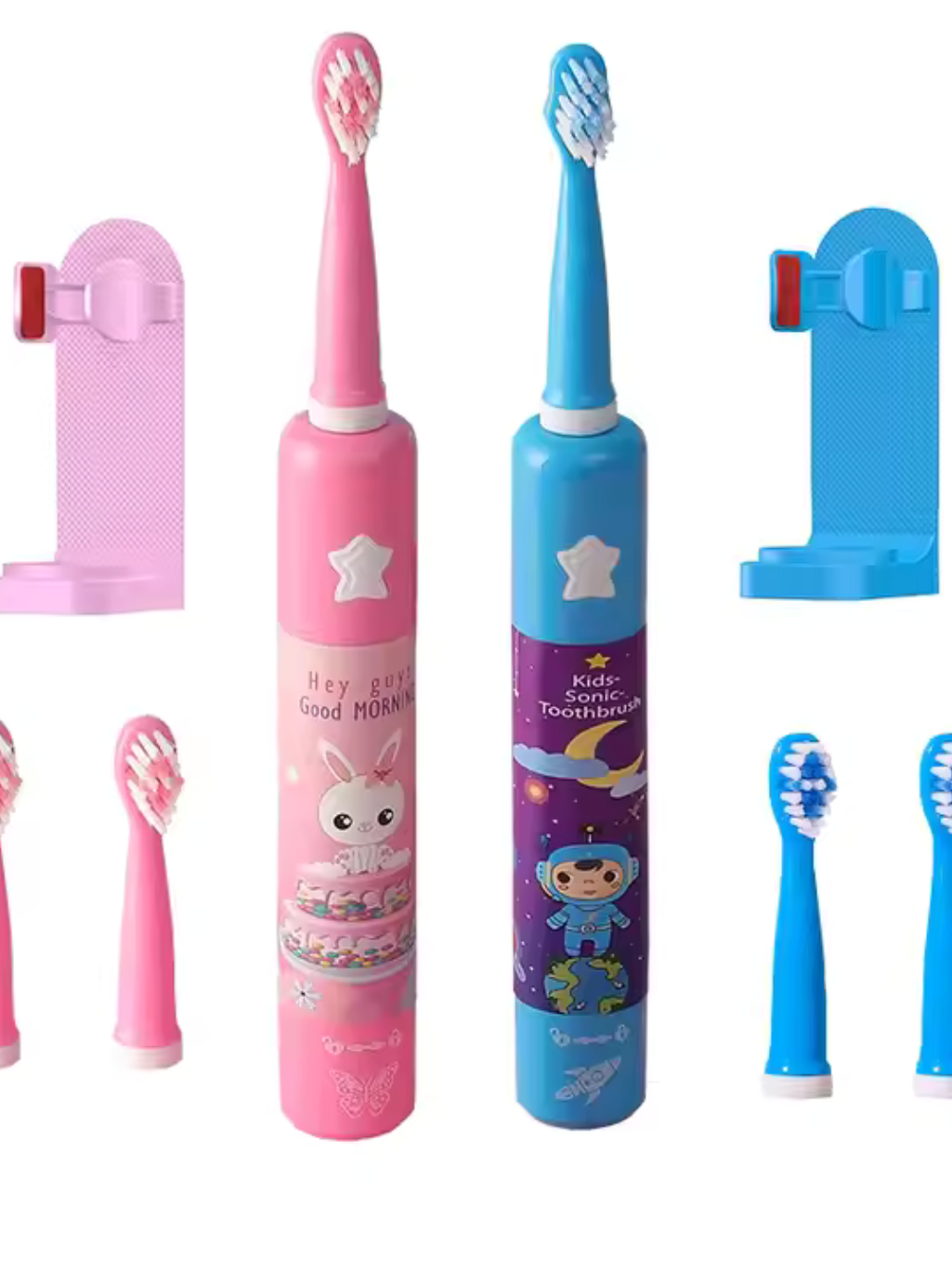 KIDS ELECTRIC MUSICAL TOOTHBRUSH (WITH 2 BRUSH HEADS)