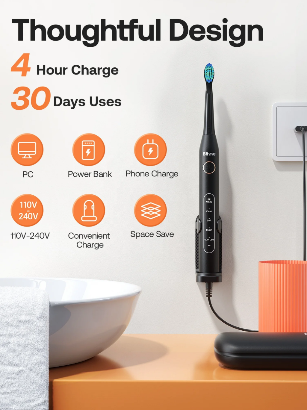 ELECTRIC TOOTHBRUSH (VIBRATING HEAD)