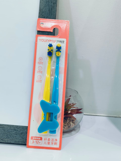 SOFT BRISTLE MANUAL TOOTHBRUSH 3-12 YEARS (TWIN SET)