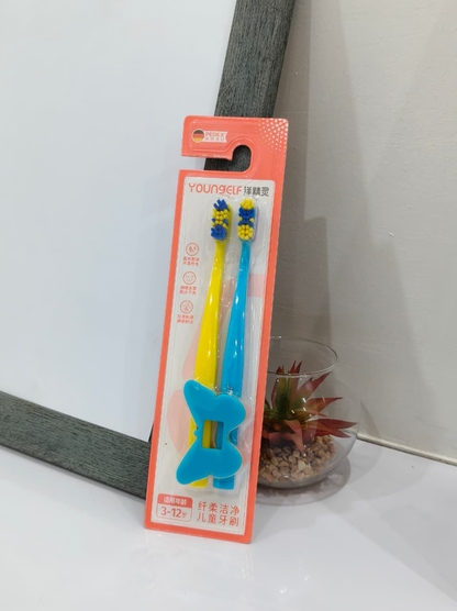 SOFT BRISTLE MANUAL TOOTHBRUSH 3-12 YEARS (TWIN SET)