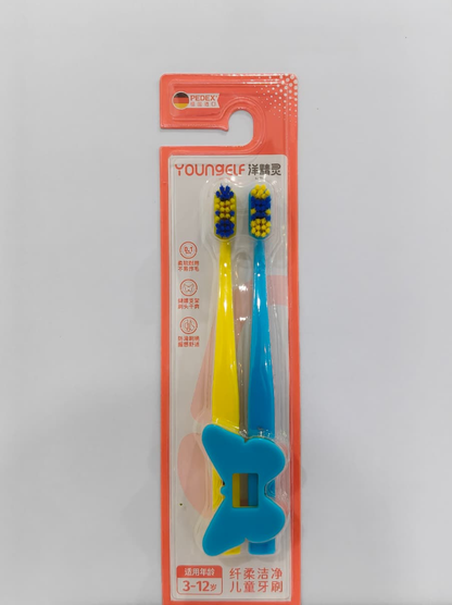 SOFT BRISTLE MANUAL TOOTHBRUSH 3-12 YEARS (TWIN SET)